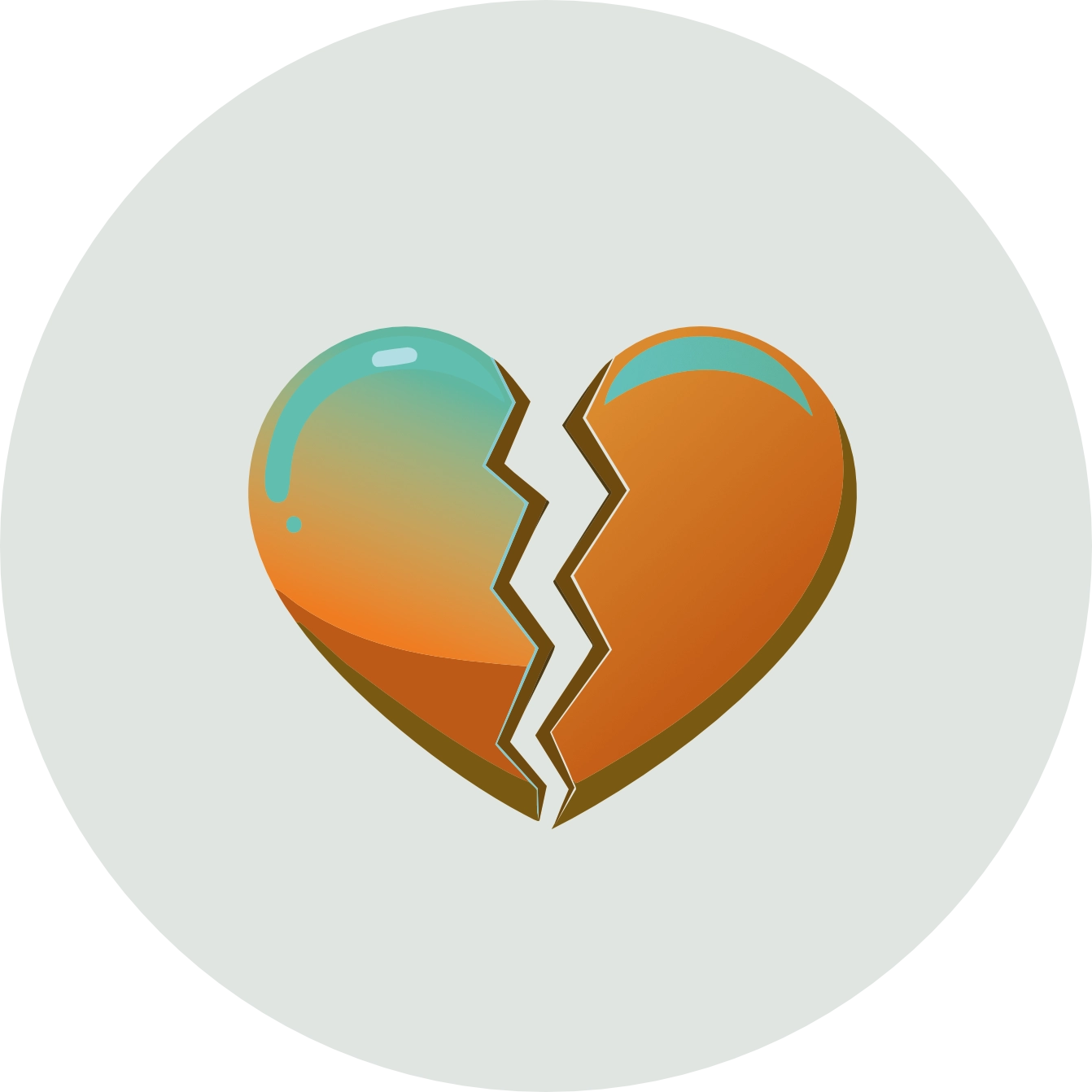 Corazón roto, divorcio o separación